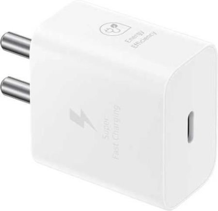 Samsung Original 25W Type-C Travel Adaptor Without Cable, (25W White)