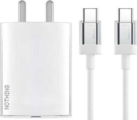 Nothing Original 45W PD3.0 Charger Adapter & Original C to C Cable Complete Combo for Nothing Phone 3A/ Phone 2A/ Phone 1 & Others (Complete Combo by Nothing)