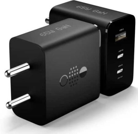 65W CMF by Nothing Gan Trio Charger Adapter | 3 Port USB Type C to A Fast Wall Charging Adaptor Compatible with CMF Phone 1/Nothing Phone 2a Plus/Phone 2A/Phone 2/Samsung Galaxy S24 Ultra