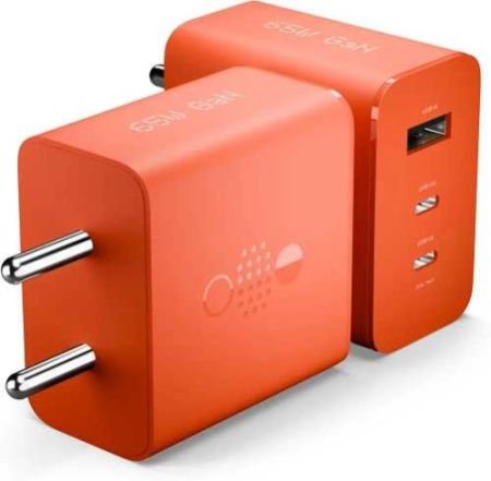AILKIN 65W CMF by Nothing Gan Trio Charger Adapter | 3 Port USB Type C to A Fast Wall Charging Adaptor Compatible with CMF Phone 1/Nothing Phone 2a Plus/Phone 2A/Phone 2/Samsung Galaxy S24 Ultra