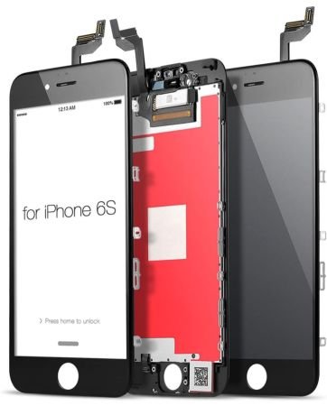 Compatible for Apple iPhone 6s (Black) LCD Display+Touch Screen Combo Folder