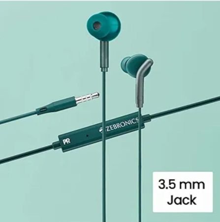 ZEBRONICS Bro in Ear Wired Earphones with Mic